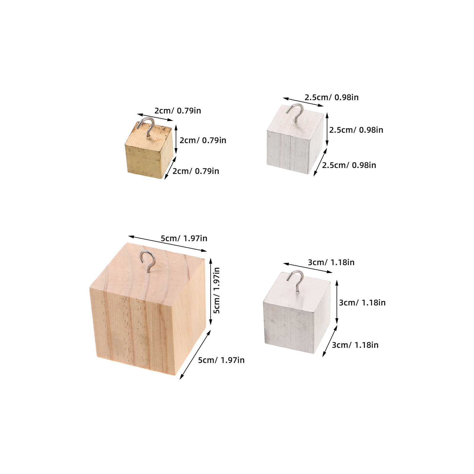 1Set Copper Iron Aluminum Wood - Lab Equipment ulasan dan harga
