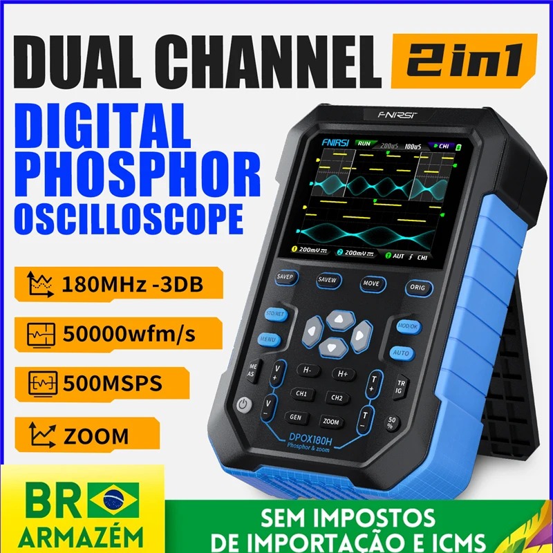 FNIRSI DPOX180H Handheld Digit - Fnirsi Digital Oscilloscope Handheld ulasan dan harga