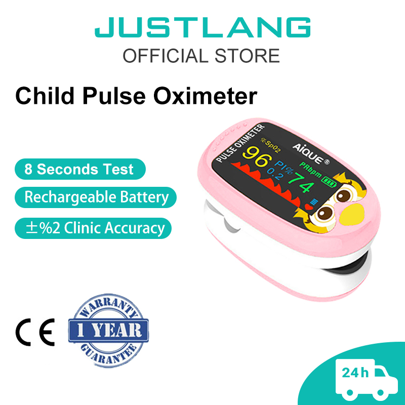 JUSTLANG Digital Cartoon Oxime - Pulse Oximeter Fingertip Rechargeable ulasan dan harga