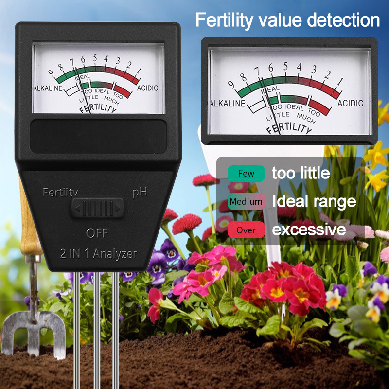 2 in 1 Soil PH Fertility Meter - Ph Meter Digital Water Tester ulasan dan harga