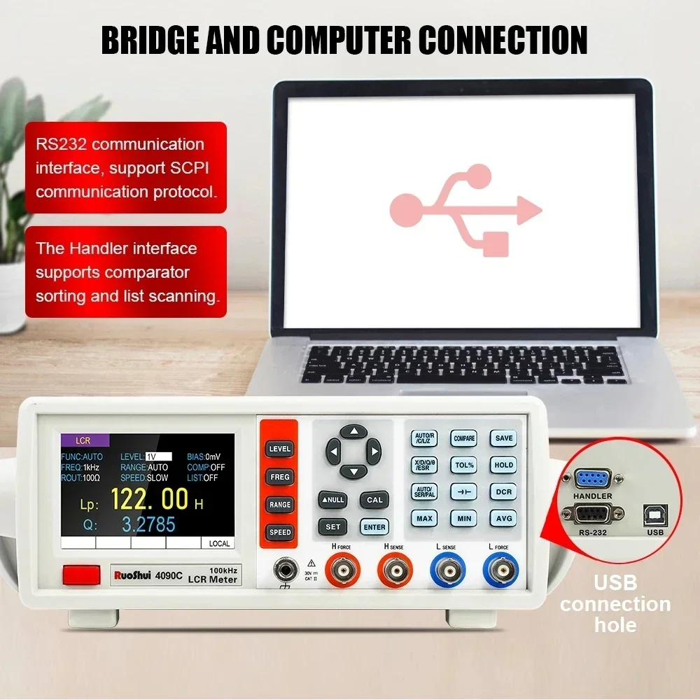 Digital LCR Meter Desktop Capa - Test Instruments ulasan dan harga